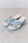 Cherish The Moments Sandals in Misty Blue