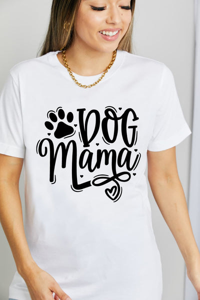 DOG MAMA Graphic Cotton T-Shirt