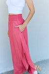 Comfort Princess Maxi Skirt in Hot Pink