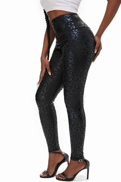 Melody Leopard Textured Leggings