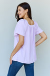 Keep Me Close Blouse in Lavender