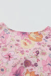 Floral Print Tiered Mini Dress