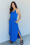 Good Energy Maxi Dress in Royal Blue