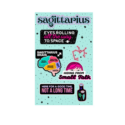 Sagittarius Astrological Sticker Sheet